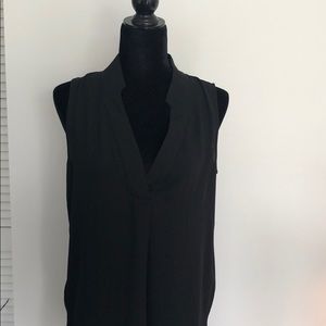 Banana Republic black sleeveless blouse.